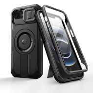 360 градусов калъф с MagSafe за iPhone 16e от Tech-Protect Kevlar - Black