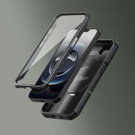 360 градусов калъф с MagSafe за iPhone 16e от Tech-Protect Kevlar - Black