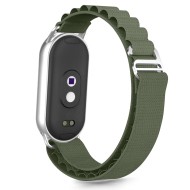 Текстилна каишка за Xiaomi Smart Band 8 / 9 / 10 / NFC от Tech-Protect Nylon Pro - Army Green