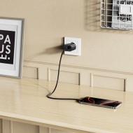 Универсално зарядно с USB-C и PD20W за IOS и Android от Tech-Protect NC20W - Black