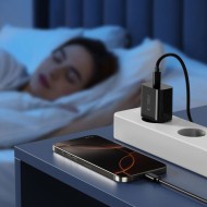 Универсално зарядно с USB-C и PD20W за IOS и Android от Tech-Protect NC20W - Black