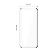 2 броя стъклени протектори за дисплей на iPhone 12 / 12 Pro от Tech-Protect Quick Set+ - Black
