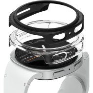 2 бр. тънки калъфи за Samsung Galaxy Watch 8 (44mm) от Ringke Slim 2-Pack - Clear / Matte Black