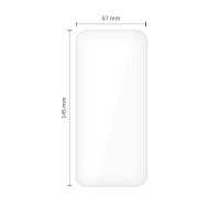 2 x Стъклен протектор за дисплей на iPhone 16 Pro / 17 / 17 Pro / 18 Pro от Tech-Protect Glass Fit+ - Clear