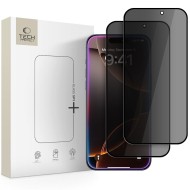 2x Стъклен протектор за iPhone 16 Pro Max / 17 Pro Max от Tech-Protect Anti Spy Glass Pro+ - Privacy 