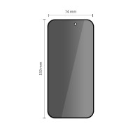 2x Стъклен протектор за iPhone 16 Pro Max / 17 Pro Max от Tech-Protect Anti Spy Glass Pro+ - Privacy 