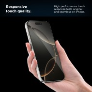 2 броя стъклени протектори за дисплей на iPhone 17 от Tech-Protect Quick Set+ - Black