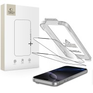 2 броя стъклени протектори за дисплей на iPhone 17 Pro Max от Tech-Protect Quick Set+ - Black