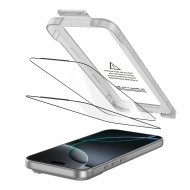 2 броя стъклени протектори за дисплей на iPhone 17 Pro Max от Tech-Protect Quick Set+ - Black