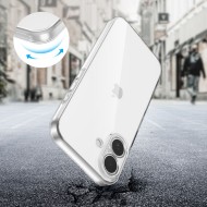 Силиконов кейс за iPhone 17 от Tech-Protect FlexAir+ - Clear