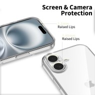 Силиконов кейс за iPhone 17 от Tech-Protect FlexAir+ - Clear