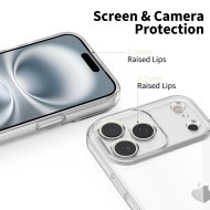 Силиконов кейс за iPhone 17 Pro Max от Tech-Protect FlexAir+ - Clear