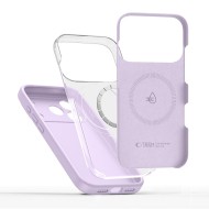 Твърд силиконов кейс с MagSafe за iPhone 17 Pro от Tech-Protect Silicone - Mauve