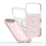 Твърд силиконов кейс с MagSafe за iPhone 17 Pro Max от Tech-Protect Silicone - Pink Pearl