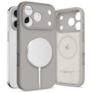 Твърд силиконов кейс с MagSafe за iPhone 17 Pro от Tech-Protect Silicone - Stone Grey