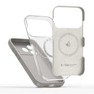Твърд силиконов кейс с MagSafe за iPhone 17 Pro от Tech-Protect Silicone - Stone Grey