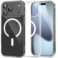 Хибриден кейс с MagSafe за iPhone 17 Pro Max от Tech-Protect Flexair Hybrid - Clear
