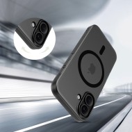 Тънък кейс с MagSafe за iPhone 17 от Tech-Protect MagSlim - Matte Black