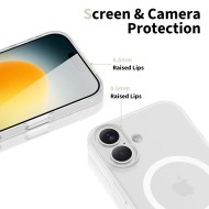 Тънък кейс с MagSafe за iPhone 17 от Tech-Protect MagSlim - Matte White