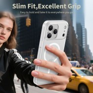 Тънък кейс с MagSafe за iPhone 17 Pro от Tech-Protect MagSlim - Matte White