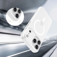 Тънък кейс с MagSafe за iPhone 17 Pro от Tech-Protect MagSlim - Matte White
