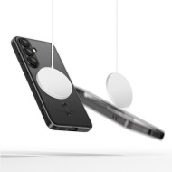 Твърд кейс с MagSafe и протектор за камерата на Samsung Galaxy A17 (4G/5G) от Tech-Protect MagFlex - Shiny Black