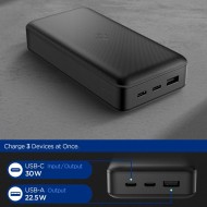 SPIGEN EA3030 POWER BANK 30000MAH 30W BLACK