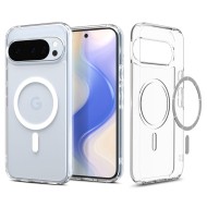 Удароустойчив кейс с MagSafe пръстен за Google Pixel 10 / 10 Pro от Spigen Ultra Hybrid Mag - Clear / White