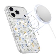 Силиконов кейс с MagSafe за iPhone 17 Pro от Tech-Protect FlexAir - Spring Flowers