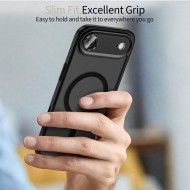 Кейс с MagSafe и защита на камерата за iPhone 17 Air от Tech-Protect MagCam - Matte Black