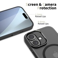 Кейс със стойка и MagSafe за iPhone 17 от Tech-Protect Magstand - Черен мат
