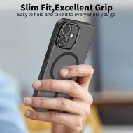 Кейс със стойка и MagSafe за iPhone 17 от Tech-Protect Magstand - Черен мат