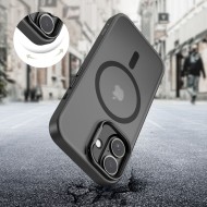 Кейс със стойка и MagSafe за iPhone 17 от Tech-Protect Magstand - Черен мат