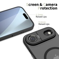 Кейс със стойка и MagSafe за iPhone 17 Air от Tech-Protect Magstand - Черен мат