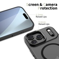 Кейс със стойка и MagSafe за iPhone 17 Pro Max от Tech-Protect Magstand - Черен мат