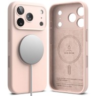 Силиконов кейс с MagSafe за iPhone 17 Pro Max от Ringke Silicone Magnetic - Pink Sand