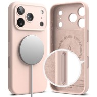 Силиконов кейс с MagSafe за iPhone 17 Pro Max от Ringke Silicone Magnetic - Pink Sand