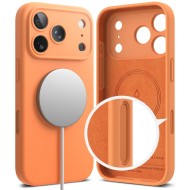 Силиконов кейс с MagSafe за iPhone 17 Pro Max от Ringke Silicone Magnetic - Tangerine
