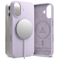 Силиконов кейс с MagSafe за iPhone 17 от Ringke Silicone Magnetic - Light Purple