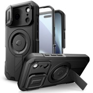 360 градусов калъф с MagSafe за iPhone 17 Pro Max от Tech-Protect Kevlar - Black