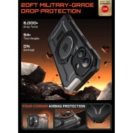 Удароустойчив кейс с MagSafe и стойка за iPhone 17  от Supcase UB Grip Mag - Black