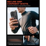Удароустойчив кейс с MagSafe и стойка за iPhone 17  от Supcase UB Grip Mag - Black