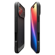 Удароустойчив кейс с MagSafe за iPhone 17 Pro Max от Spigen Rugged Armor Mag - Matte Black