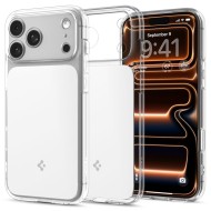 Удароустойчив, твърд кейс с MagSafe за iPhone 17 Pro Max от Spigen Ultra Hybrid T - Glossy White