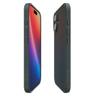 Силиконов кейс за iPhone 17 от Spigen Liquid Air - Abyss Green