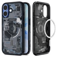 Удароустойчив кейс с MagSafe за iPhone 17 от Spigen Ultra Hybrid - Zero One Black