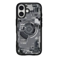 Удароустойчив кейс с MagSafe за iPhone 17 от Spigen Ultra Hybrid - Zero One Black