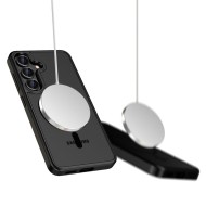 Твърд кейс с MagSafe пръстен за Samsung Galaxy S25 FE от Tech-Protect MagMat - Matte Black