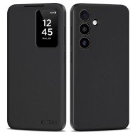 Кожен, активен тефтер за Samsung Galaxy S25 FE от Tech Protect Smart Wallet - Matte Black