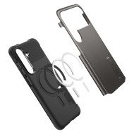 Удароустойчив кейс с MagSafe за Samsung Galaxy S25 FE от Spigen Slim Armor Mag - Gunmetal